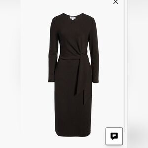 NordstroomBlack Long-Sleeve Dress